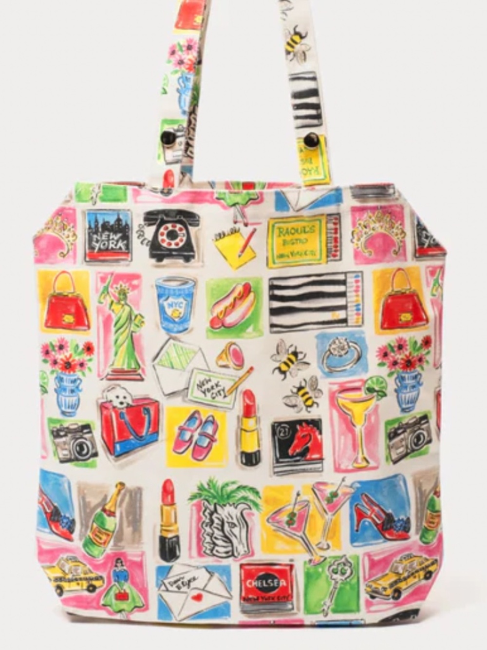 NWT FRANCES VALENTINE - EASY TOTE BOOK ICONS